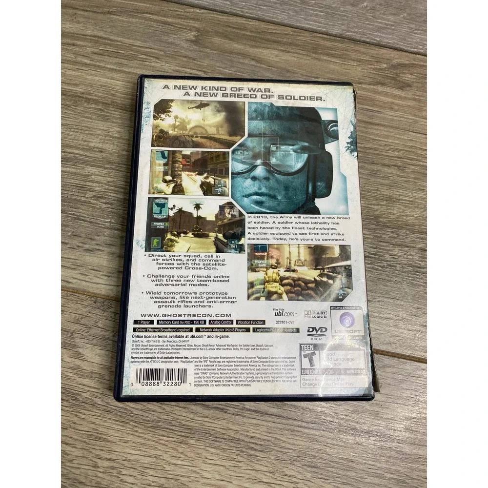 Tom Clancys Ghost Recon Advanced‎ Warfighter Sony PlayStation 2 PS2 SLUS-21422